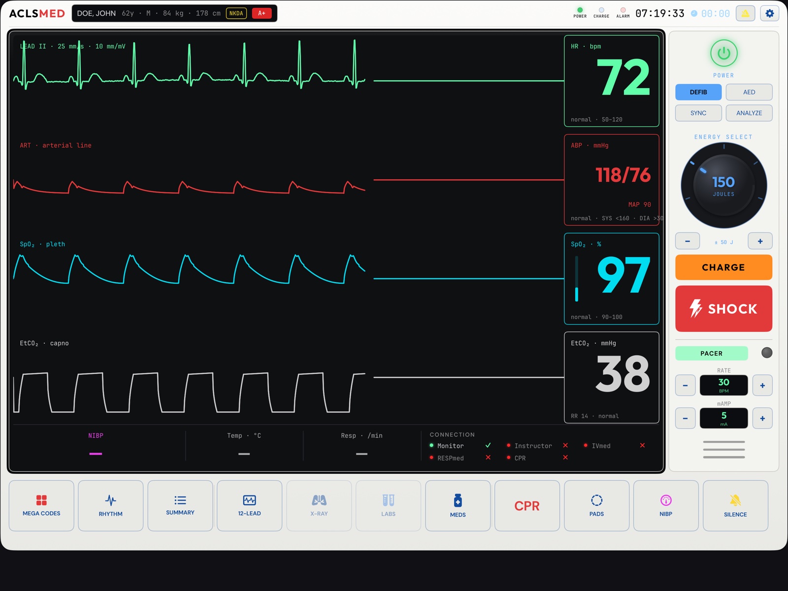 Hospital Defib shell