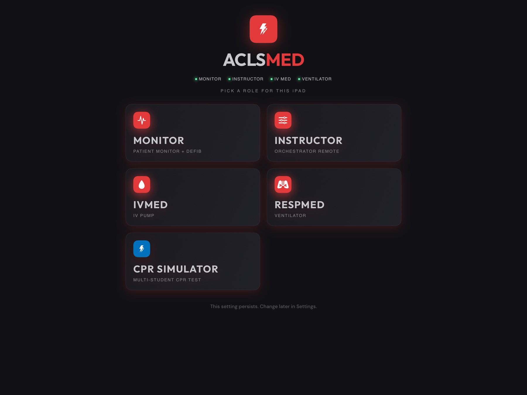 ACLSMED role picker